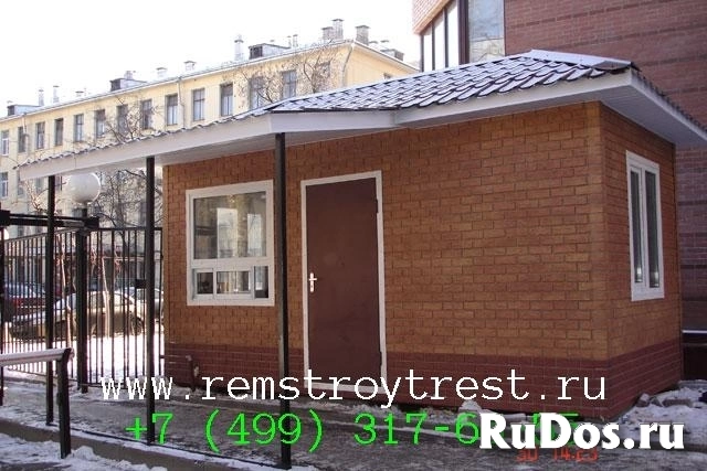 Модульный пост охраны 6х2,5м, четырехскатная крыша изображение 3