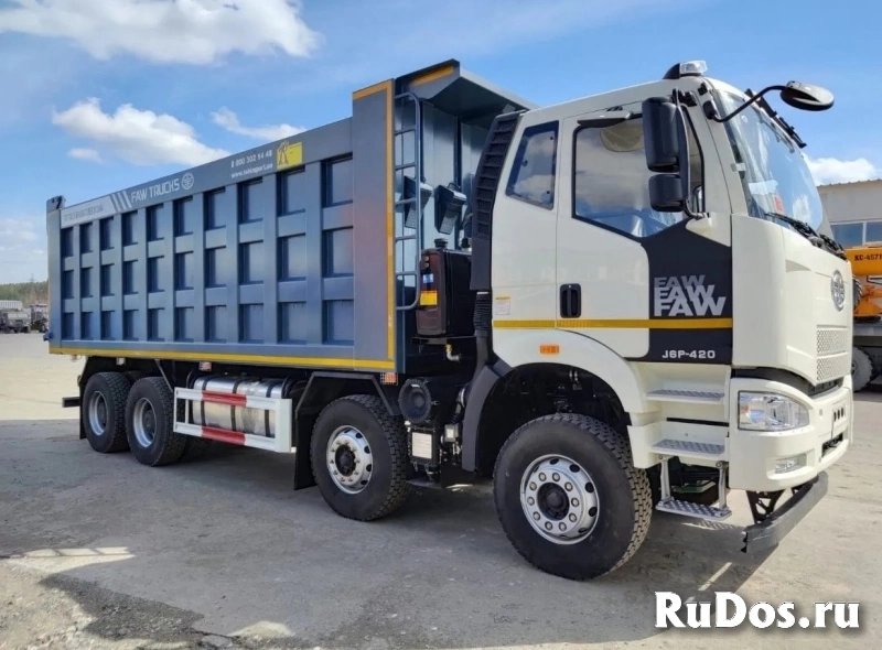 Самосвал FAW J6 8х4 CA3310P66K24T4E51 объём кузова 34 м3 куба г/п изображение 4