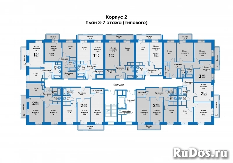 Продам 1 комнатную квартиру 43 м2 изображение 3