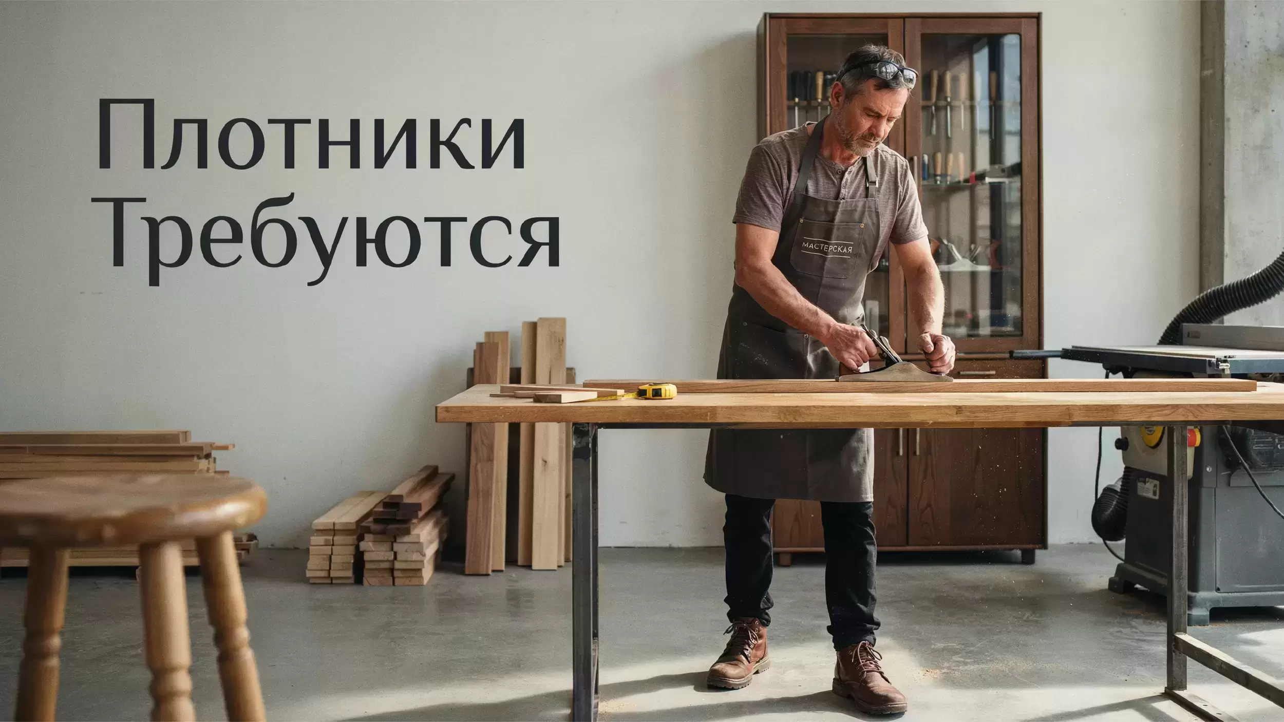 Требуется Плотник картинка из объявления