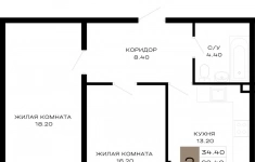 Продам 2 комнатную квартиру 63.55 м2 картинка из объявления
