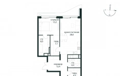 Продам 2 комнатную квартиру 93.6 м2 картинка из объявления