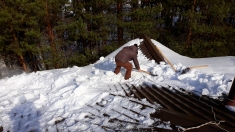 Чистка крыш от снега Уборка сосулек в объявлении 6 фото Чистка крыш от снега Уборка сосулек картинка из объявления