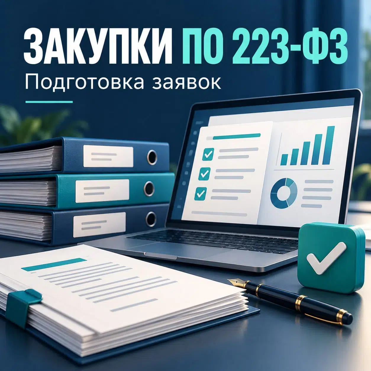 Подготовка заявок на закупки по 223 ФЗ. картинка из объявления