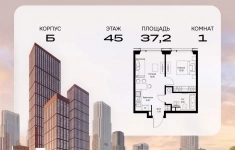 Продам 1 комнатную квартиру 37.23 м2 в объявлении 10 фото Продам 1 комнатную квартиру 37.23 м2 картинка из объявления