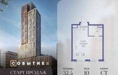 Продам 1 комнатную квартиру 32.4 м2 картинка из объявления