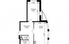Продам 2 комнатную квартиру 65.8 м2 картинка из объявления