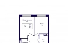 Продам 1 комнатную квартиру 37.8 м2 в объявлении 10 фото Продам 1 комнатную квартиру 37.8 м2 картинка из объявления
