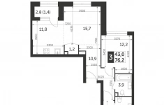 Продам 3 комнатную квартиру 76.2 м2 в объявлении 10 фото Продам 3 комнатную квартиру 76.2 м2 картинка из объявления
