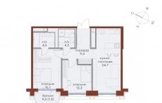 Продам 2 комнатную квартиру 72.5 м2 в объявлении 10 фото Продам 2 комнатную квартиру 72.5 м2 картинка из объявления