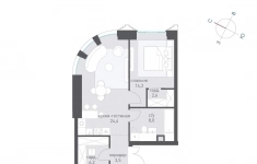 Продам 1 комнатную квартиру 58.7 м2 в объявлении 10 фото Продам 1 комнатную квартиру 58.7 м2 картинка из объявления