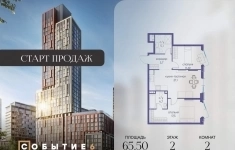 Продам 2 комнатную квартиру 65 м2 картинка из объявления