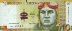 Банкнота Перу 10 новых солей 2009 года