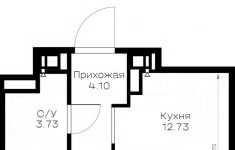 Продам 1 комнатную квартиру 34.86 м2 картинка из объявления