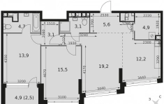 Продам 3 комнатную квартиру 84.7 м2 в объявлении 10 фото Продам 3 комнатную квартиру 84.7 м2 картинка из объявления