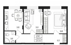 Продам 2 комнатную квартиру 57.15 м2 картинка из объявления