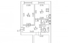 Продам 2 комнатную квартиру 46 м2 картинка из объявления