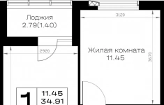 Продам 1 комнатную квартиру 36.31 м2 в объявлении 9 фото Продам 1 комнатную квартиру 36.31 м2 картинка из объявления