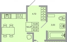 Продам 1 комнатную квартиру 32 м2 в объявлении 9 фото Продам 1 комнатную квартиру 32 м2 картинка из объявления