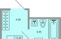 Продам 1 комнатную квартиру 21.3 м2 картинка из объявления