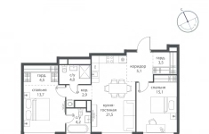 Продам 2 комнатную квартиру 81.1 м2 в объявлении 10 фото Продам 2 комнатную квартиру 81.1 м2 картинка из объявления