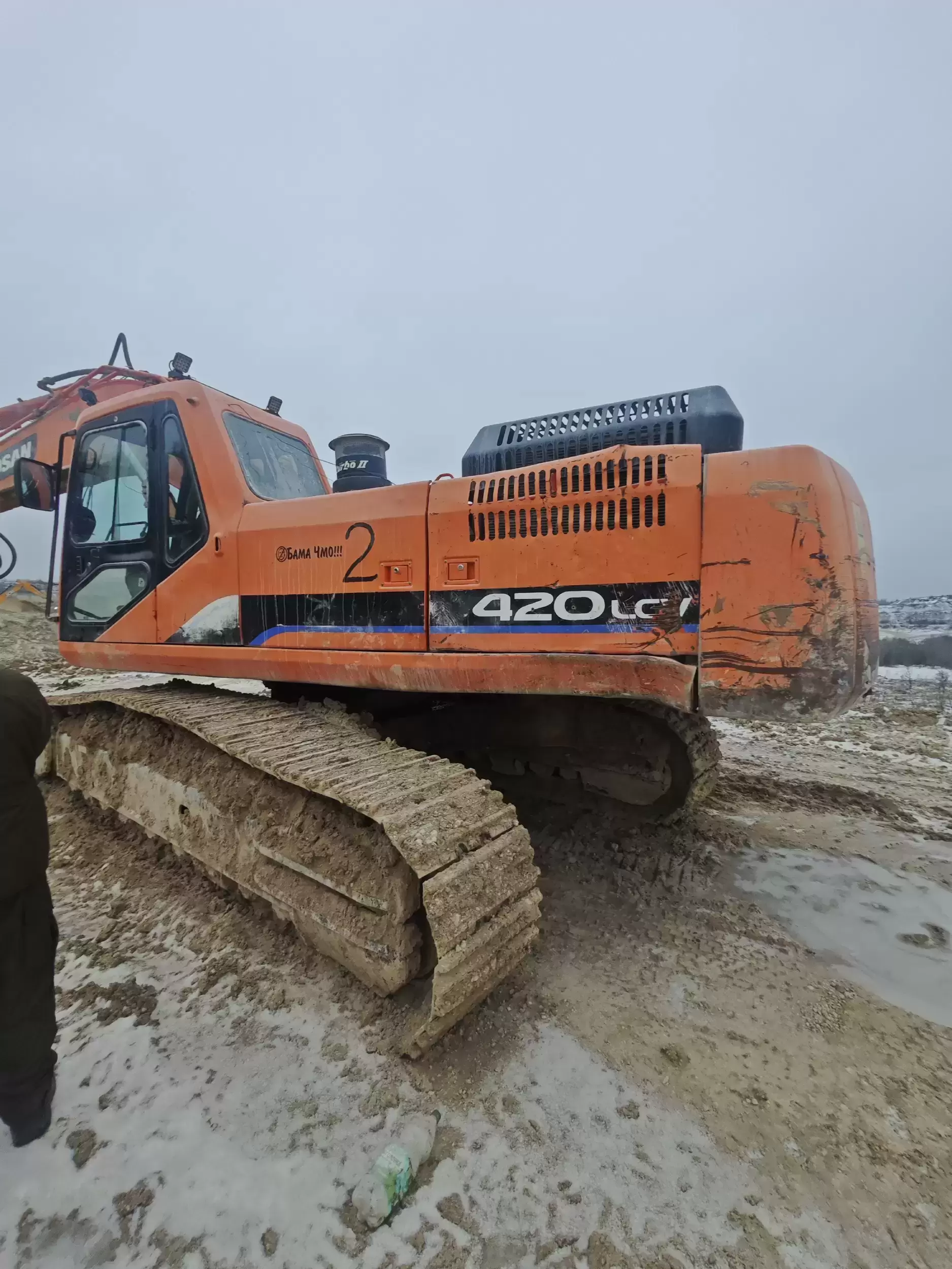 Экскаватор  гусеничный DOOSAN  Daewoo SOLAR 420 LC-V полноповоротный б/у продаём с НДС картинка из объявления
