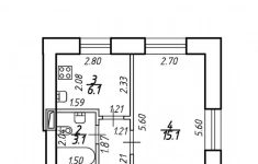Продам 1 комнатную квартиру 30.2 м2 картинка из объявления