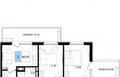 Продам 3 комнатную квартиру 66.5 м2 картинка из объявления