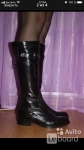 Сапоги женские now италия 39 размер кожа черные зима мех овчина к картинка из объявления