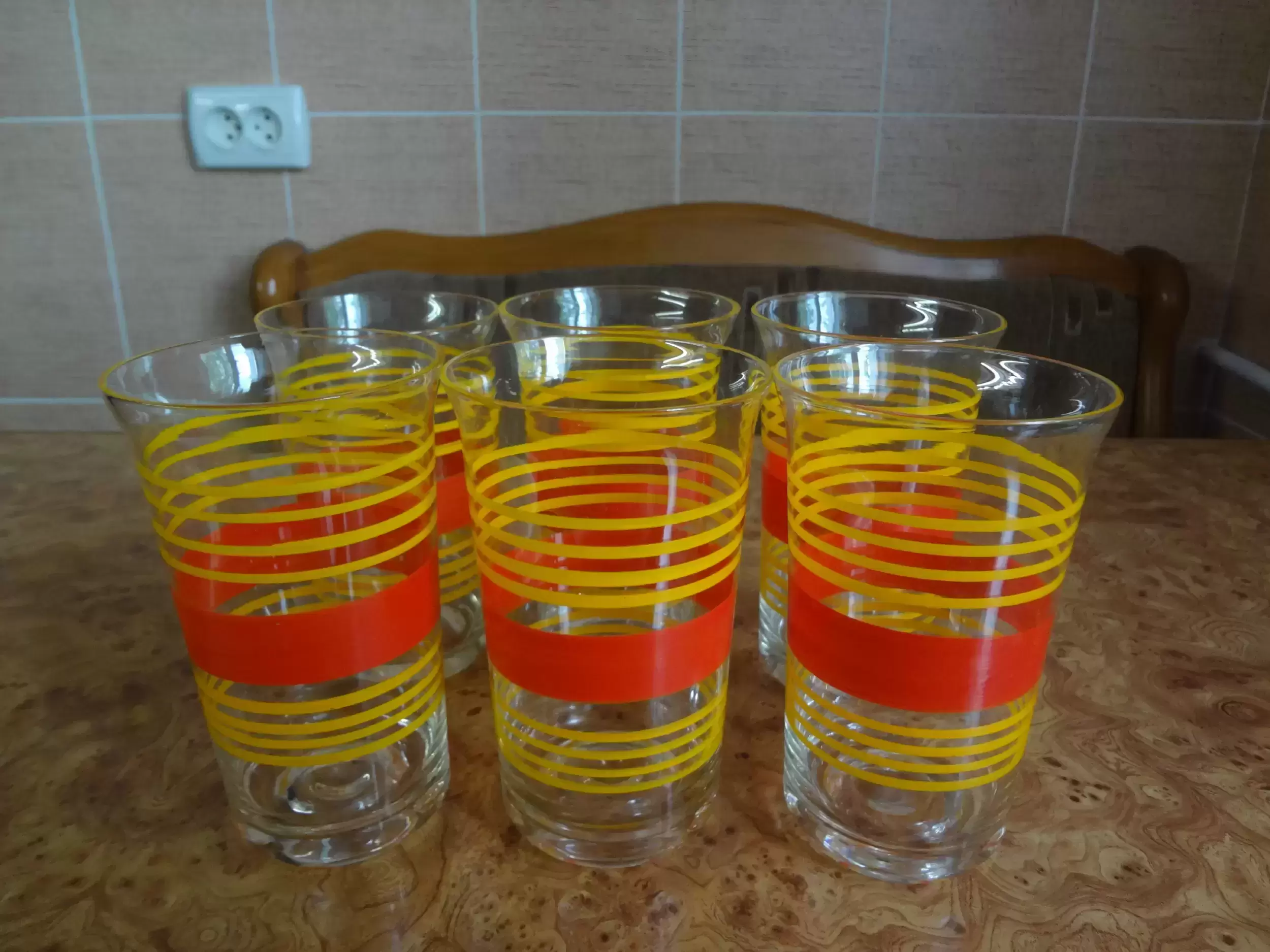 Стаканы стеклянные большие советские