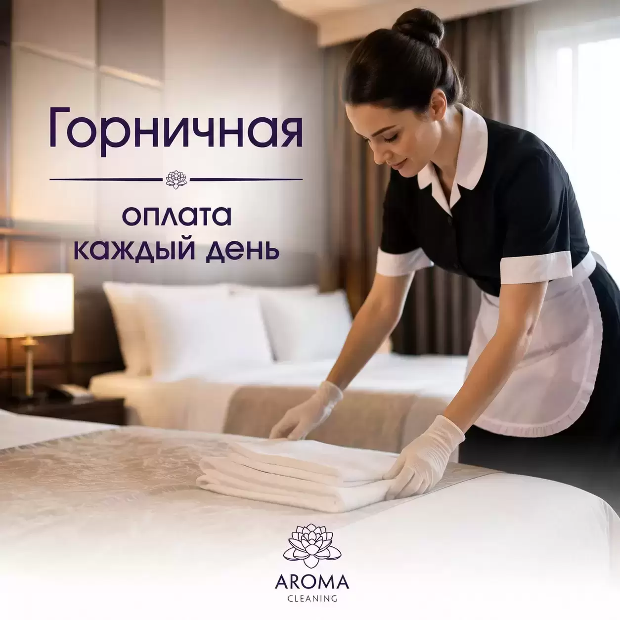 Горничные в отель с ЕЖЕДНЕВНОЙ ОПЛАТОЙ картинка из объявления