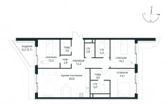 Продам 3 комнатную квартиру 111.2 м2 картинка из объявления