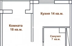 Продам 2 комнатную квартиру 76.5 м2 картинка из объявления