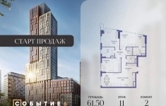 Продам 2 комнатную квартиру 61 м2 картинка из объявления