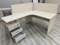 Продаются офисные Стол письменный V-44 и Тумба приставная V-233, цвет дуб кобург в объявлении 5 фото Продаются офисные Стол письменный V-44 и Тумба приставная V-233, цвет дуб кобург картинка из объявления