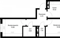 Продам 2 комнатную квартиру 53.15 м2 в объявлении 6 фото Продам 2 комнатную квартиру 53.15 м2 картинка из объявления