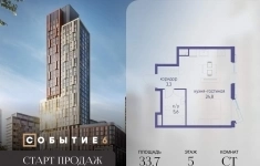 Продам 1 комнатную квартиру 33.7 м2 в объявлении 10 фото Продам 1 комнатную квартиру 33.7 м2 картинка из объявления