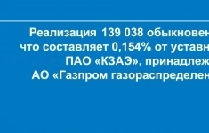 139 038 обыкновенных акций ПАО «КЗАЭ», Калужская область картинка из объявления