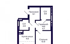 Продам 2 комнатную квартиру 43.2 м2 в объявлении 10 фото Продам 2 комнатную квартиру 43.2 м2 картинка из объявления