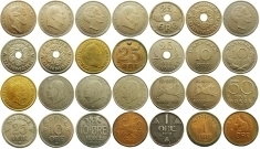 Монеты Дании и Норвегии картинка из объявления