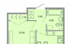 Продам 1 комнатную квартиру 32.8 м2 в объявлении 10 фото Продам 1 комнатную квартиру 32.8 м2 картинка из объявления