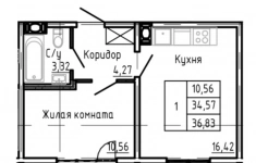 Продам 1 комнатную квартиру 36 м2 в объявлении 10 фото Продам 1 комнатную квартиру 36 м2 картинка из объявления