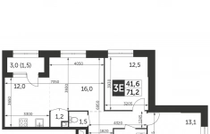 Продам 3 комнатную квартиру 71.2 м2 картинка из объявления