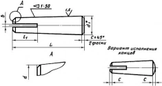 Штифт конический ГОСТ 19119-80 картинка из объявления