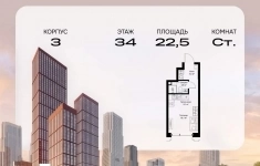 Продам 1 комнатную квартиру 22.5 м2 в объявлении 10 фото Продам 1 комнатную квартиру 22.5 м2 картинка из объявления