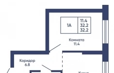 Продам 1 комнатную квартиру 32.2 м2 в объявлении 10 фото Продам 1 комнатную квартиру 32.2 м2 картинка из объявления