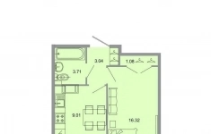 Продам 1 комнатную квартиру 33.7 м2 в объявлении 10 фото Продам 1 комнатную квартиру 33.7 м2 картинка из объявления