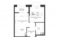 Продам 2 комнатную квартиру 35.1 м2 в объявлении 1 фото Продам 2 комнатную квартиру 35.1 м2 картинка из объявления