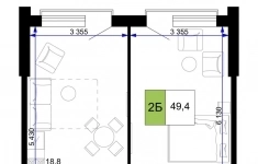 Продам 2 комнатную квартиру 49.4 м2 в объявлении 10 фото Продам 2 комнатную квартиру 49.4 м2 картинка из объявления
