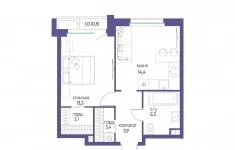 Продам 1 комнатную квартиру 44 м2 в объявлении 10 фото Продам 1 комнатную квартиру 44 м2 картинка из объявления